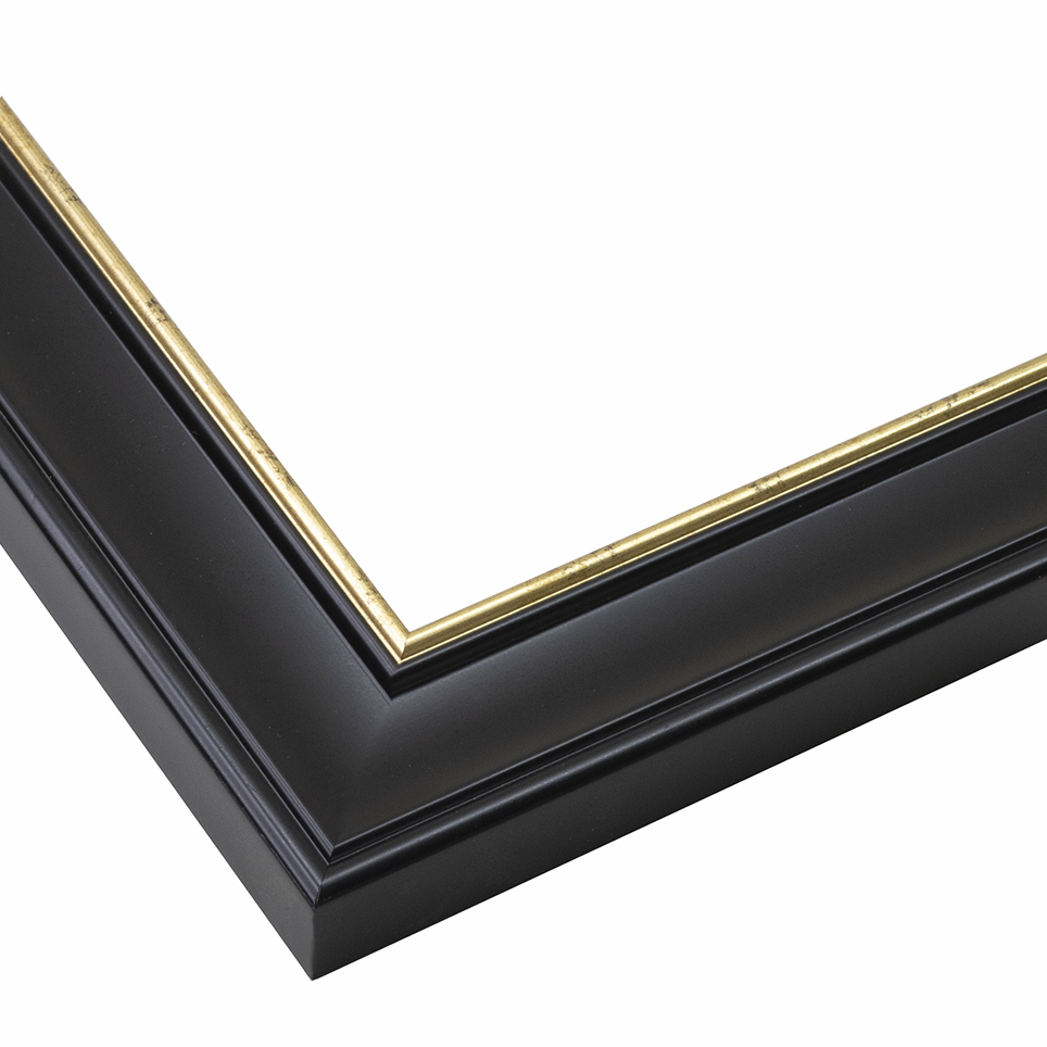 A3 Jet Black Photo Frame with Gold Accent Line From our Cornwall Range ...