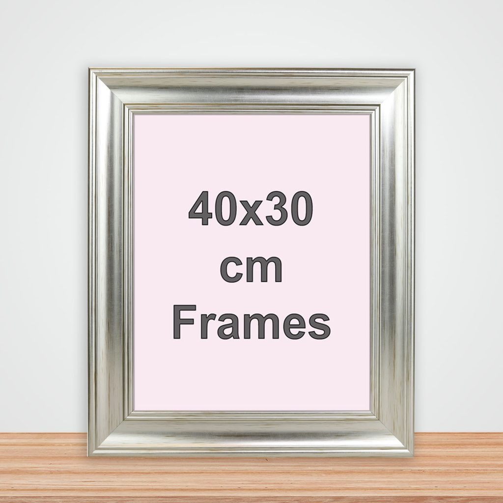 Metallic Silver Picture Frame 30cm x 40cm