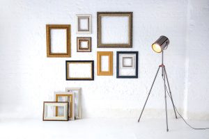 picture frames on wall