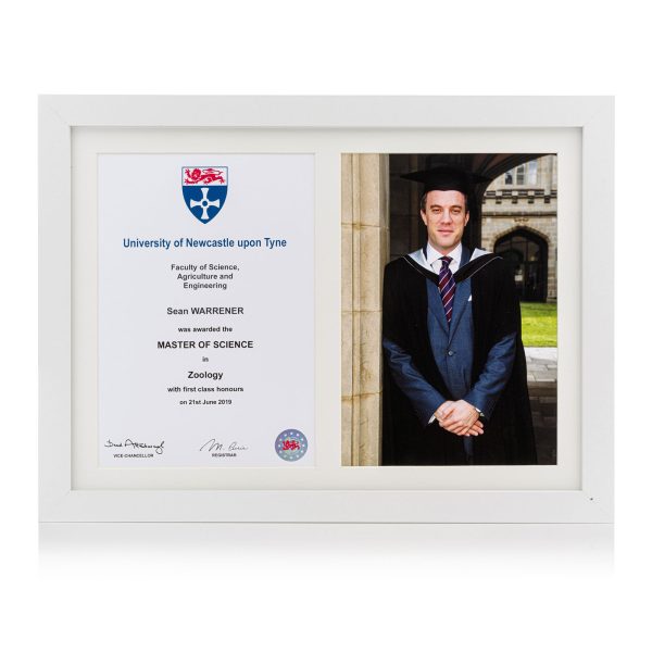 Degree certificate and photo frame