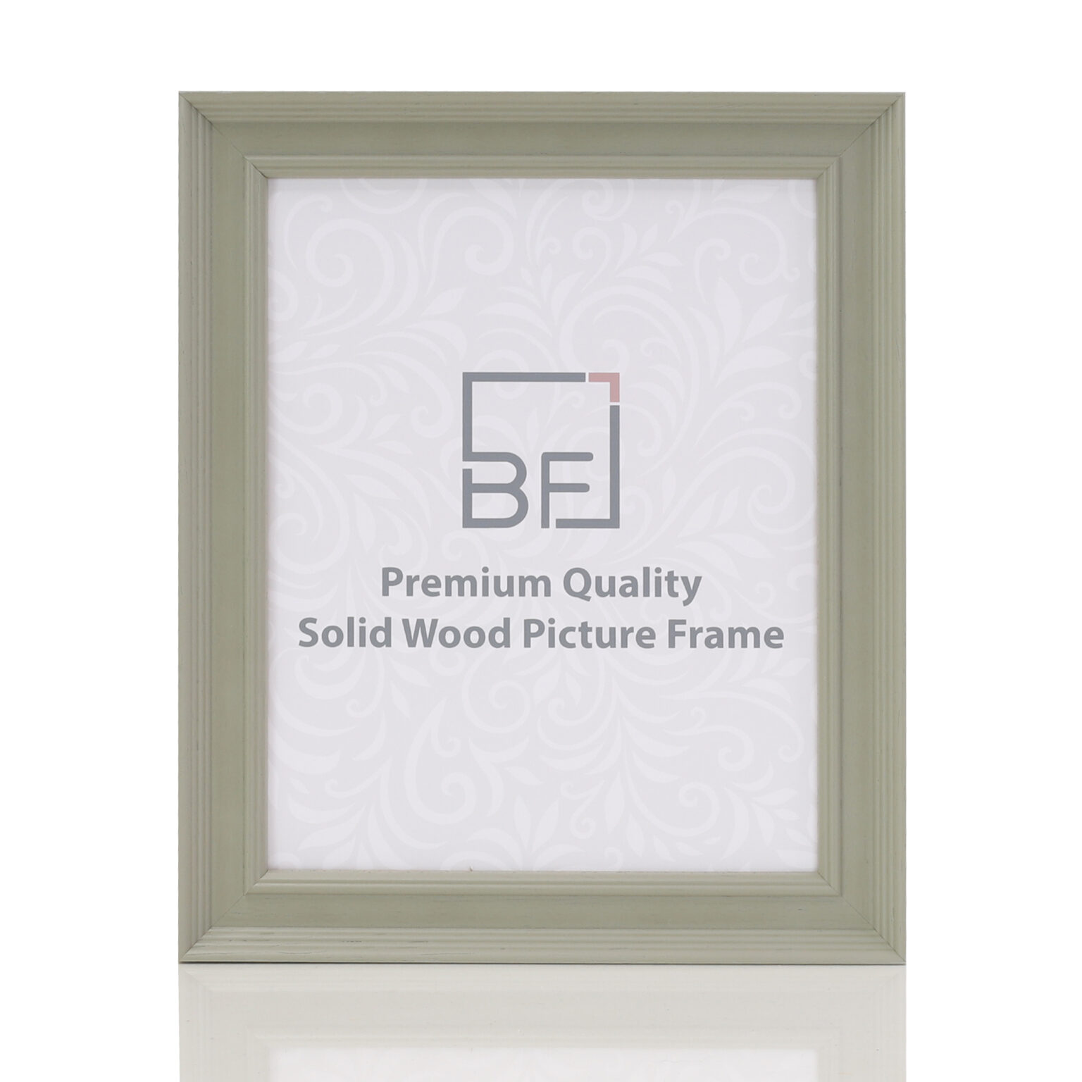 20x20cm Beige Solid Wood Picture Frame, Stepped Profile From Our ...